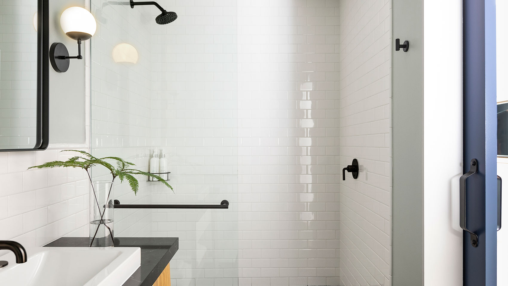 The Kimpton Pittman Hotel bathroom shower